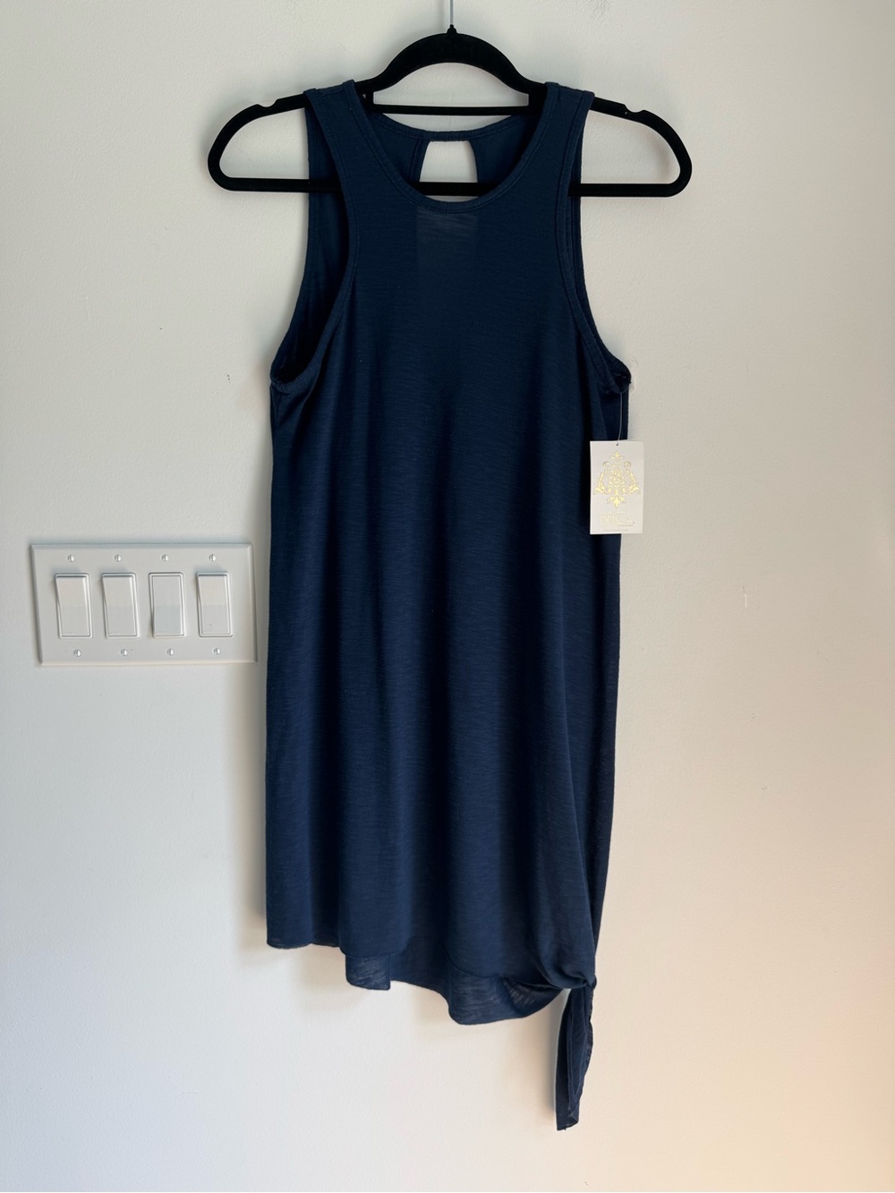 Becca Womens Swim Cover Up Size XS/S Blue Knot Detail NEW